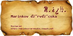 Marinkov Árvácska névjegykártya